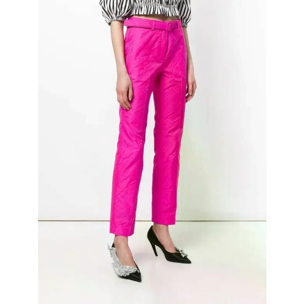 🆕️ Off-White Cigarette Trousers Fuschia Dopamine Dressing Resortwear US 6